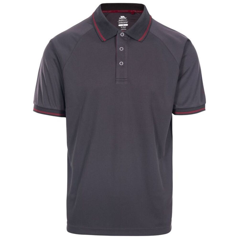 Trespass Mens Bonnington Polo Top / Dark Gray